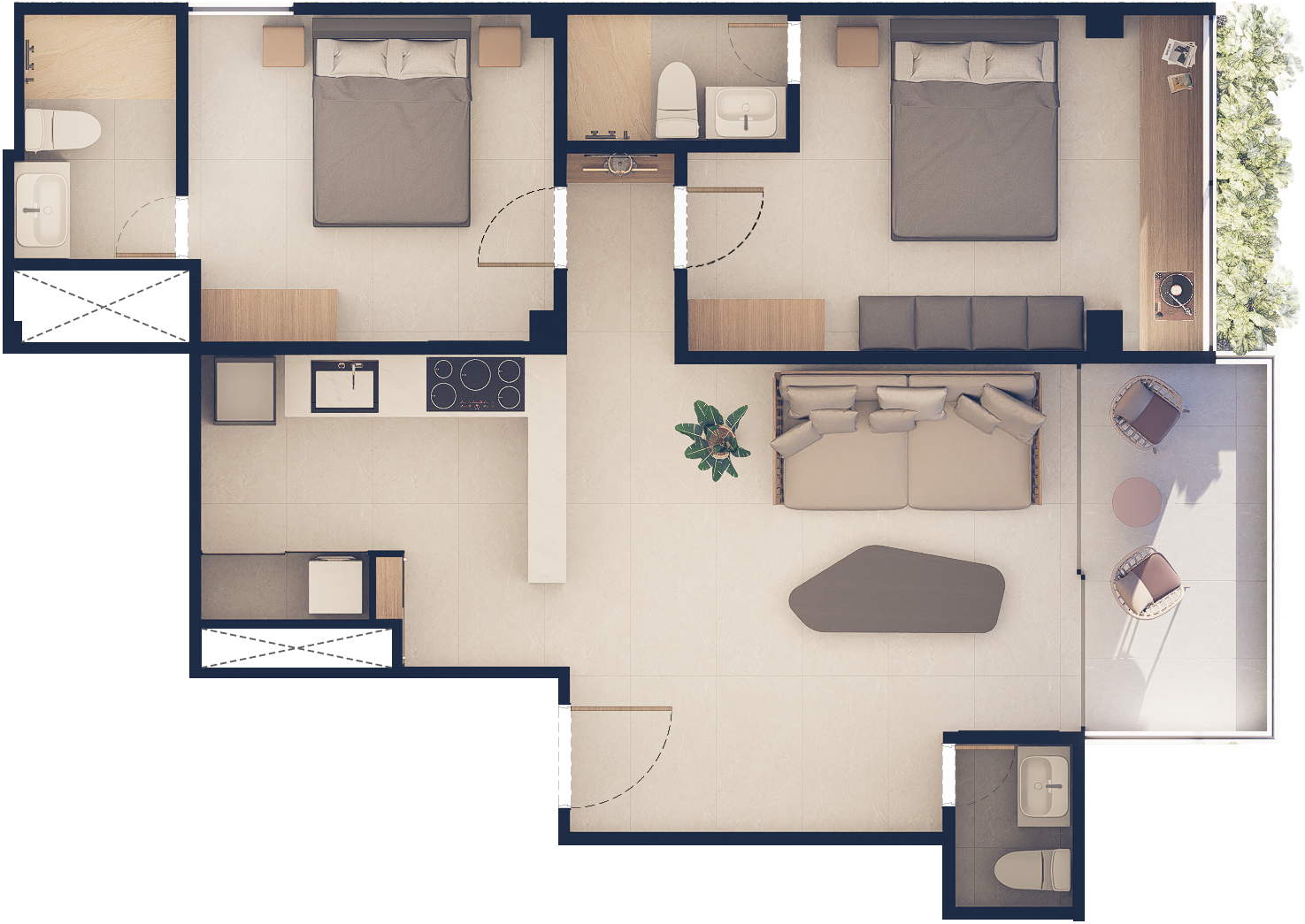 Plano Apartamento Tipo A